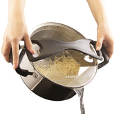 Cyrder olla pasta inoxidable con colador integrado para escurrir y hervir