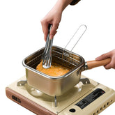 Cyrder olla de acero inoxidable con tapa, para freír con seguridad.