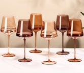 Copa Cyrelwing melocotón claro 18oz para degustaciones de vino.