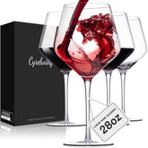 Copa Cyrelwing de vino rojo grande, 28 onzas líquidas, perfecta para botella entera