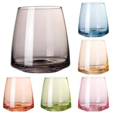 Cyrelwing copas sin tallo, juego de 6 colores, ideal para vinos y cócteles