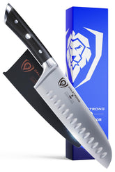Dalstrong Santoku Gladiator Elite con hoja afilada para cortes limpios en vegetales