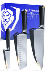 Dalstrong Vanquish: cuchillo chef, hoja afilada para cortes precisos.