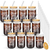 Vaso cristal Dandat 16oz con tapa, ideal para agradecer a empleados