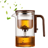 Datohon Enchanti Tea Pot con vidrio transparente para ver la infusión en directo