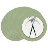 Datyiiha manteles de papel verde salvia de 14 pulgadas para mesas, ideales para banquetes.