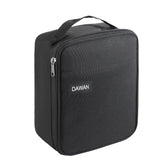 DAWAN bolsa térmica congelable exterior negro para transporte cómodo de comidas.