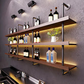 Dawselod estantería-vino grande con LED para exhibir botellas