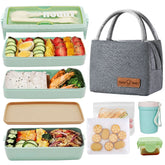 DearHomie Bento Box actualización tapa cierre hermético facilita transporte seguro.