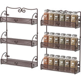Deco Brothers estante de pared 3 niveles bronce, gran capacidad