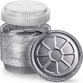 DecorRack 14 sartenes redondas de aluminio con tapa domo para almacenar gran cantidad de comida