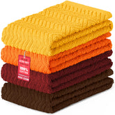 DecorRack toallas de cocina absorbentes con patrón zigzag para secar platos