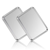 Bandejas Deedro para hornear de acero inoxidable, juego de 2, duraderas y fáciles de limpiar.