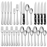 Dehov set de cubiertos 24 piezas para 4, diseño elegante para la mesa.