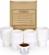 Delibru filtros de papel para K-Cup, filtración fina para café suave