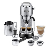 La De'Longhi Dedica Arte, frente de la máquina, ofrece un diseño compacto ideal para cocinas pequeñas.