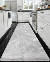 dexi alfombrilla de cocina antifatiga con patrón marmol gris para uso diario