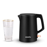 Dezin hervidor eléctrico 0.8 L, compacto para viajes, hervido rápido para reuniones.