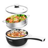 Olla caliente eléctrica Dezin con vapor, ideal para cocinar sin estufa