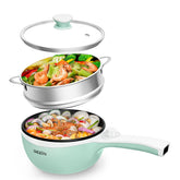 DEZIN olla eléctrica con vaporera para cocinar rápido sin fogón