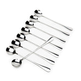 Cucharas dhrbsx de mango largo para servir helado con elegancia.
