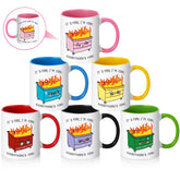 Conjunto de seis tazas Didaey 11oz, regalo navideño perfecto para docentes y equipos.