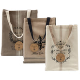 Bolsas de lona impresas con diseño francés de DII, ideales para compras o uso diario.
