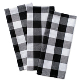 Paño de cocina DII negro y blanco a cuadros con absorción rápida para la cocina