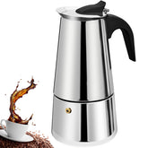 Cafetera moka DITOSH 200 ml lista para espresso rápido en casa.