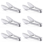 Pinzas Dmoera para buffet de 7 pulgadas, ideales para servir variedad de platillos.