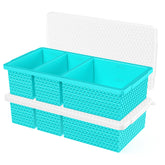 Doasuwish bandeja azul con tapa 250 ml, porciones rápidas para niños.