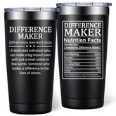 DOEARTE diferencia-regalo-tumbler-20onzas: regalo ideal para agradecer en ocasiones especiales.