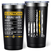 Vaso térmico DOEARTE con diseño electricista, regalo para hombre trabajador