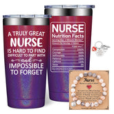 Vaso térmico DOEARTE para enfermera con frase de gratitud