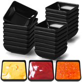 Domensi: juego de 24 cuencos para salsa 3 oz con base cuadrada estable.