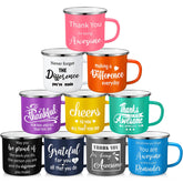 Taza esmaltada Domensi estilo inspiracional 1, ideal para empezar el día con motivación