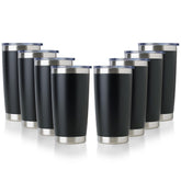 DOMICARE termo 20oz con tapa negro ideal para café caliente en la oficina.