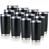 DOMICARE vaso térmico 20oz con tapa mantiene bebidas calientes o frías, ideal para viajes
