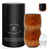 Copa de bourbon DONJOP con madera carbonizada, realza sabores y aroma.