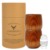 DONJOP copa bourbon madera original para disfrutar sabores intensos
