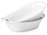 Dowan cuenco grande para servir con asas, ideal para ensaladas y pasta.