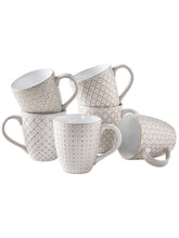 Tazas DOWAN de café con relieve cerámico, ideal para desayunos aromáticos.