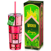 Dragon Glassware vaso térmico Wicked con tapa Glinda, mantiene bebidas a temperatura estable.