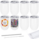 Tumbler Draheri con recubrimiento de sublimación para diseños duraderos.