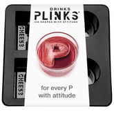 DrinksPlinks cubo hielo monograma P para cócteles enfriar sin diluir