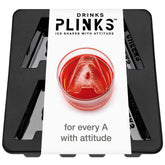 DrinksPlinks: letra A en hielo para personalizar tragos