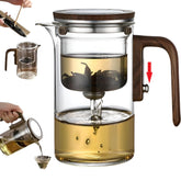 DRNKNSTX Tetera Encantada de cristal, infusor integrado para controlar la infusión.