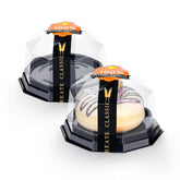 Dualshine contenedores mini bundt con tapas para transporte seguro de postres.