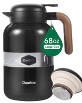 Dumfoin cafetera termica 2 L vista frontal para mantener bebidas calientes