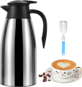 Termo Dumfoin 70oz con tapa segura evita derrames y transporte cómodo